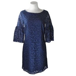 Cuddy Studios Women Dress Blue Lace Small NWT